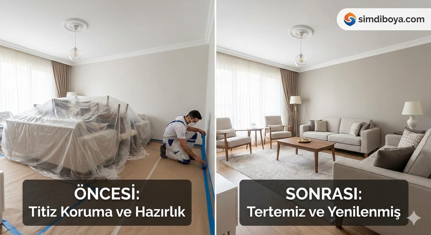 Eşyalı Evde Boya Badana: Ankara’da Temiz ve Güvenli Uygulama